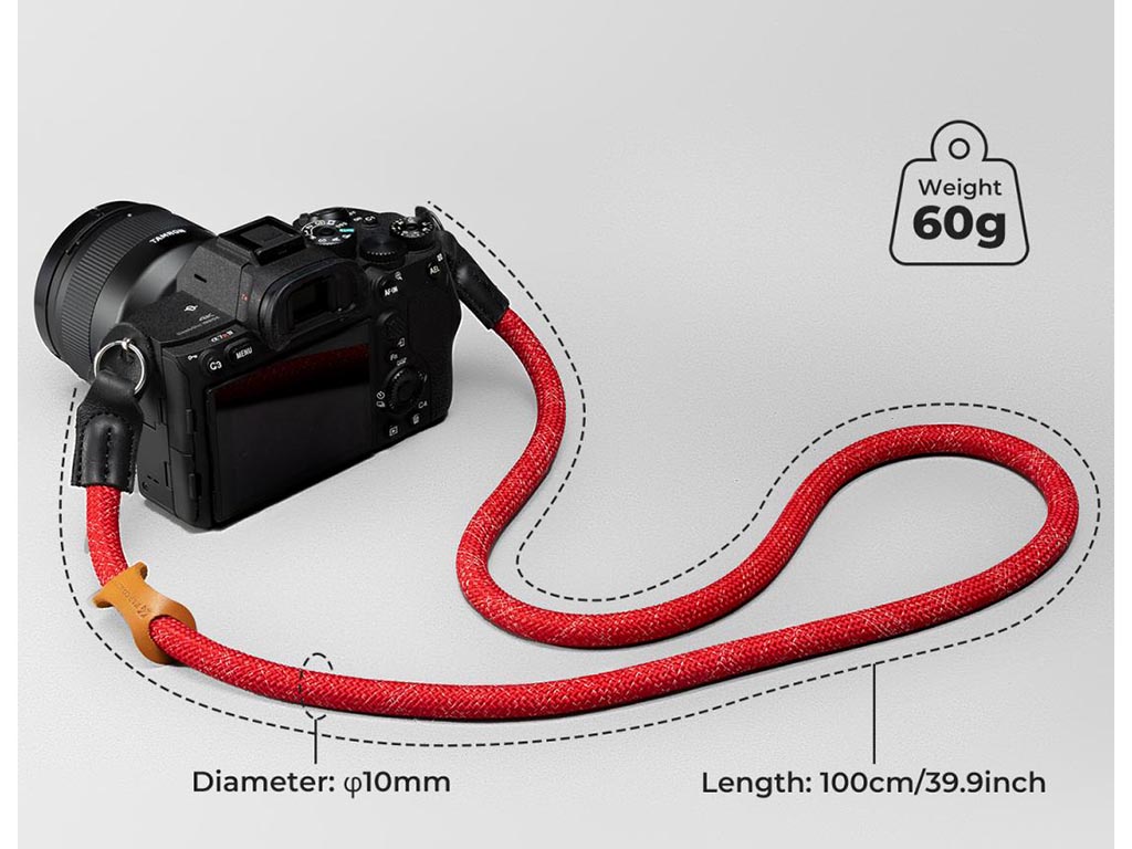 K&F Concept Kamera Boyun Askısı Kırmızı (KF13.196V2)